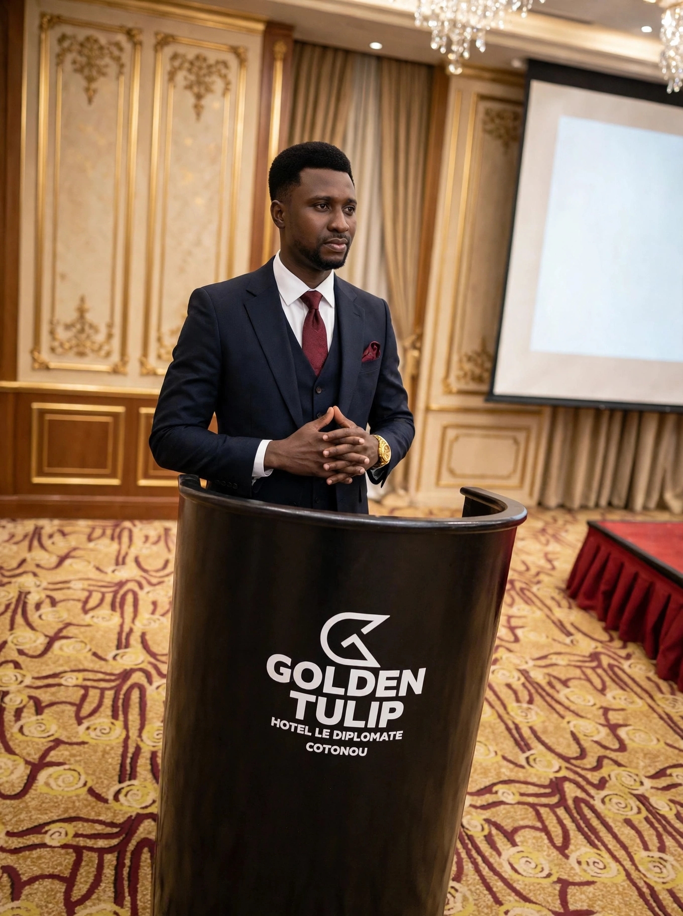 Coach Picar Corin PEDE en conférence à Cotonou